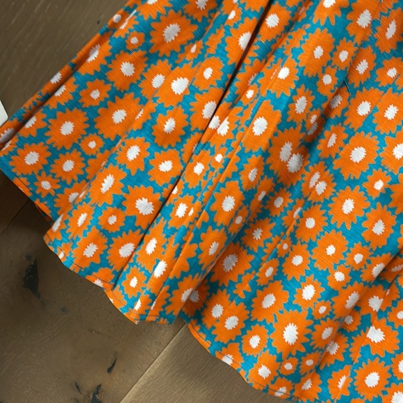Staud Swells Dress, Blue Orange Daisy, Size 0, NWT - Picture 11 of 11